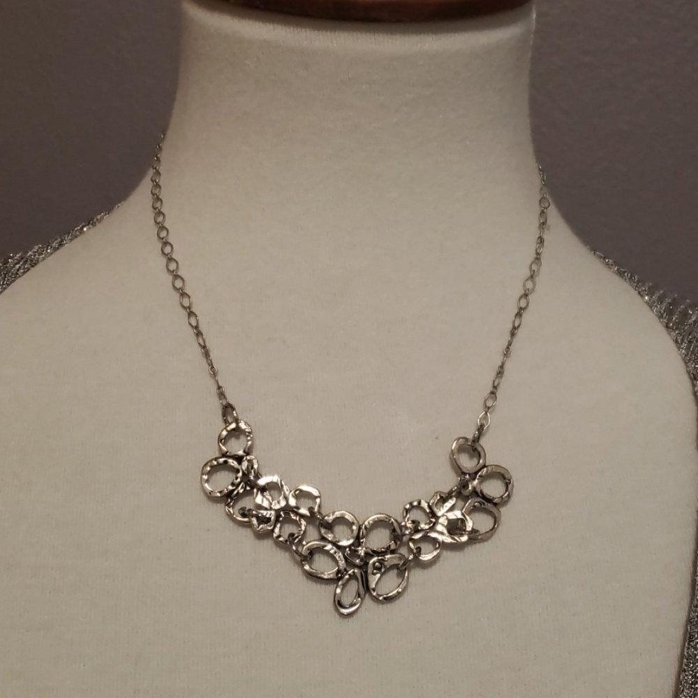 Handmade one of a kind silver necklace